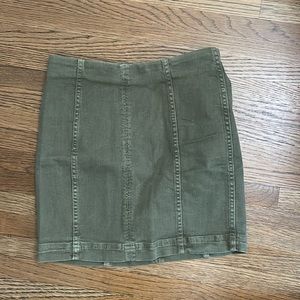 Free people olive green skirt